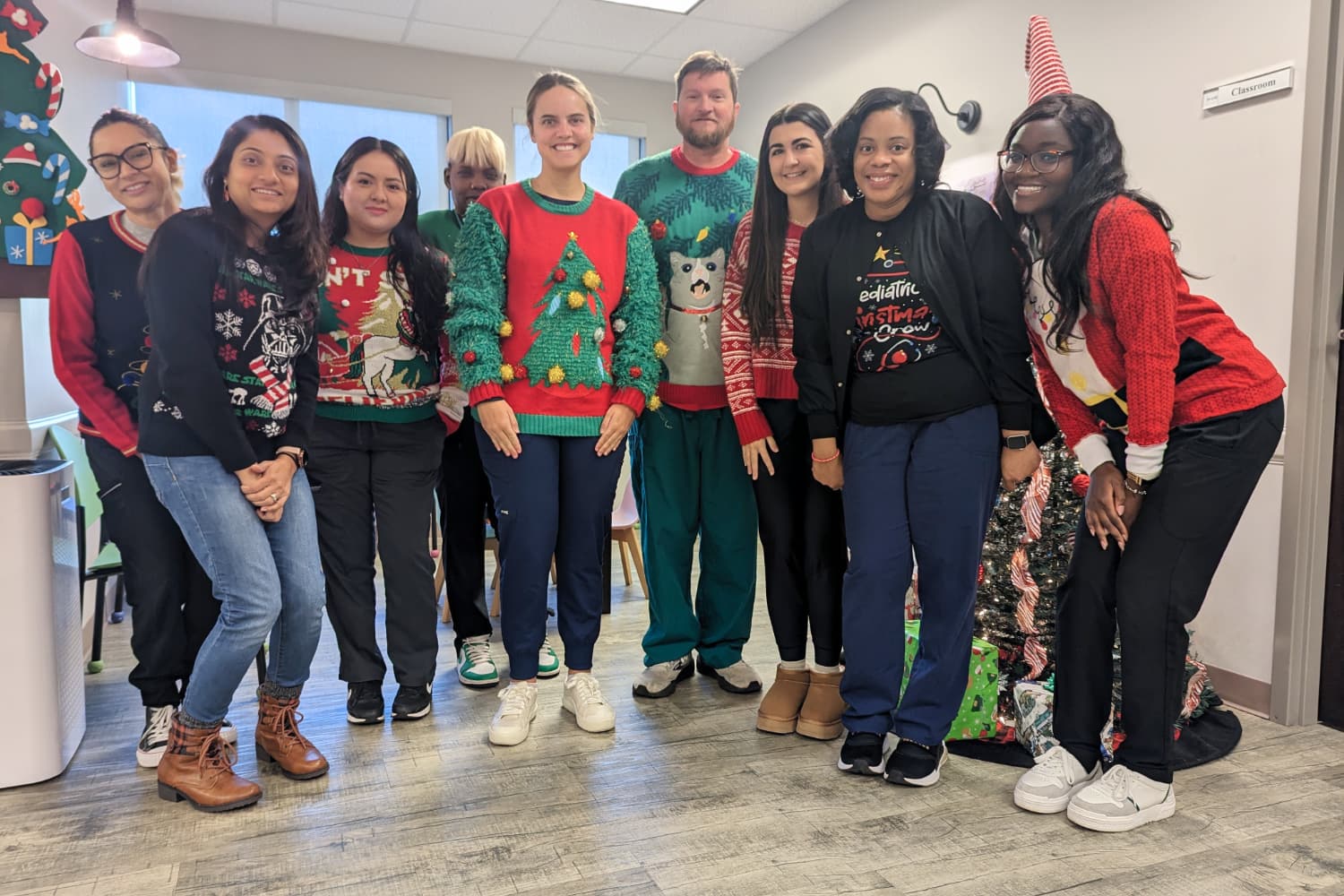 A group photo of the One Family Pediatrics team